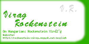 virag rockenstein business card